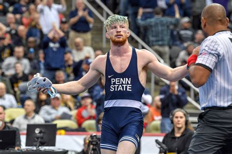 Braeden Davis (125) and Tyler Kasak (149) continued their rise during the 2023-24 college wrestling season, putting on impressive shows at Rec Hall in Penn State's 46-0 shutout win over Indiana.
